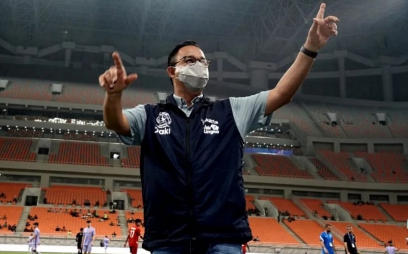 Nonton 2 Laga Perdana di JIS, Anies: Kita Berharap Prestasi Internasional Dimunculkan di Stadion Ini