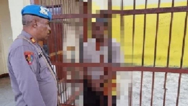 Propam Polres Mimika Tahan Brigadir AK, Oknum Polisi Mabuk yang Pukul Pedagang Cilok