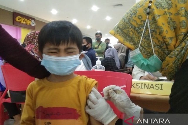 Vaksinasi Anak Tahap Pertama di Kendari, Masih 50,38 Persen