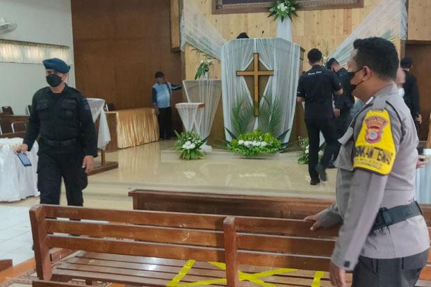 Sambut Paskah, Tim Jihandak Polda DIY Sterilisasi 6 Gereja di Gunungkidul