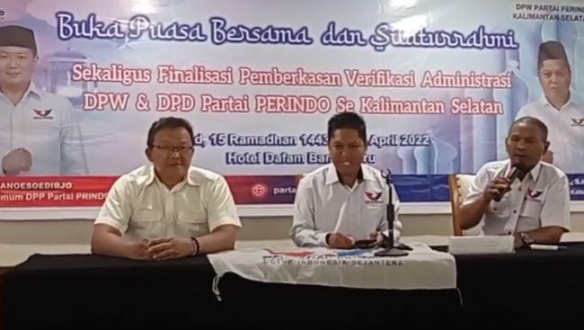Finalisasi Verifikasi Administrasi, DPW Perindo Kalsel Siap Hadapi Pemilu 2024