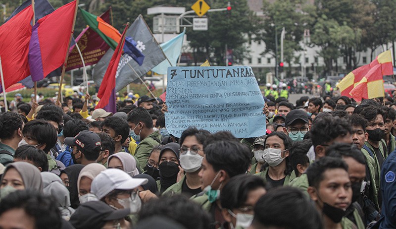 Ada Demo, Bus Transjakarta yang Lewat Gatot Subroto Dialihkan ke Tol Dalam Kota