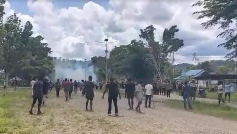 Usai Bentrok Dua Kelompok di Mamberamo Raya, Polisi Berjaga di Kawasan Rawan