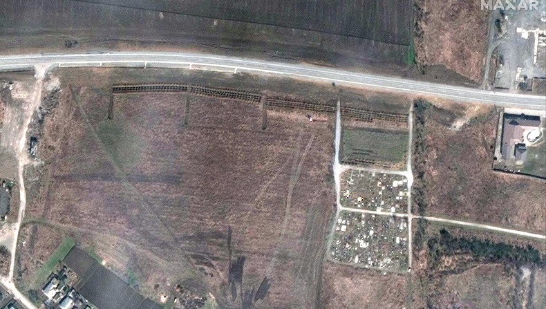 Ngeri, Citra Satelit Tunjukkan Kuburan Massal Baru Dekat Mariupol