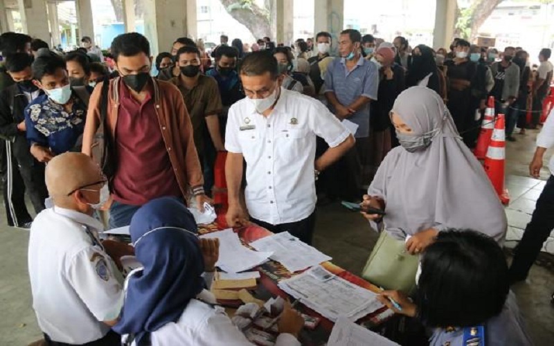 Ribuan Calon Pemudik Program Mudik Gratis Pemko Medan Mulai Ambil Tiket Keberangkatan