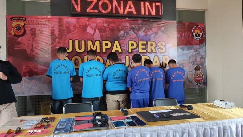 2 Komplotan Pencuri di Rest Area Tol Purbaleunyi Terbongkar, 6 Tersangka Ditangkap