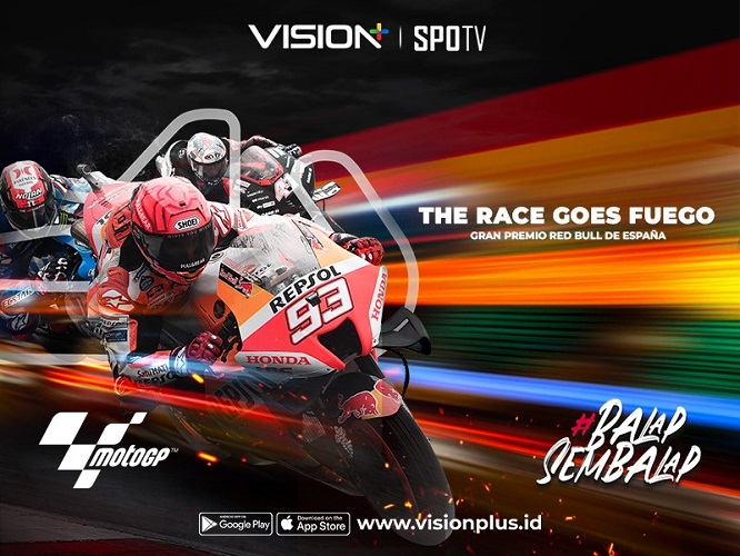 Lebaran Seru dengan Tontonan Live MotoGP Spanyol di Vision+, Berikut Jadwalnya!