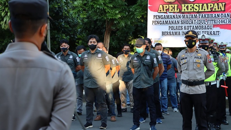 Idul Fitri 1443 H, Polres Kotamobagu Amankan 36 Titik Lokasi Salat Id
