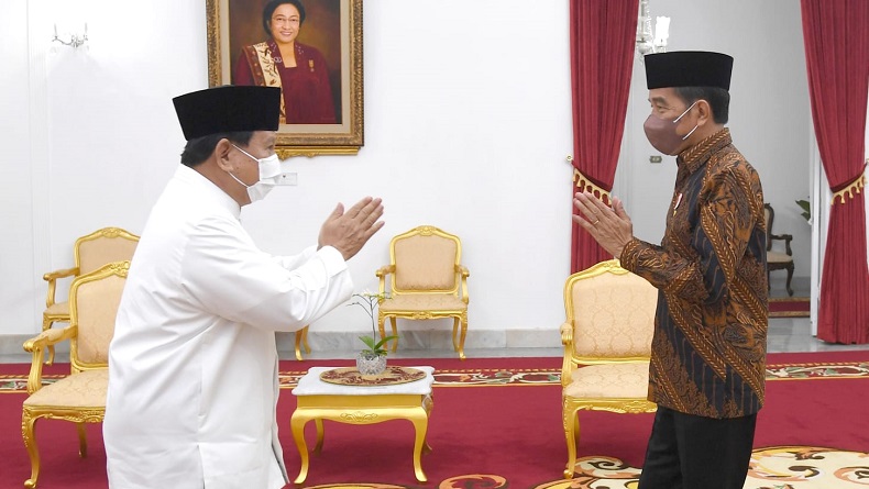 Bertemu Jokowi, Prabowo Disuguhi Opor, Bakso dan Tempe Bacem