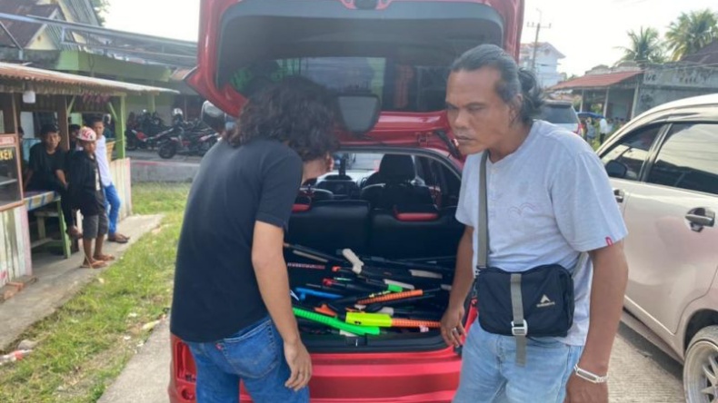 Bocah di Agam Tembaki Pengendara, Polisi Turun Tangan Amankan 19 Pistol Mainan