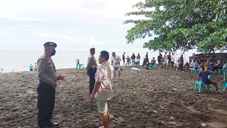 Jaga Kamtibmas saat Liburan, Tim Patroli Presisi Polres Bitung Sambangi Kawasan Wisata