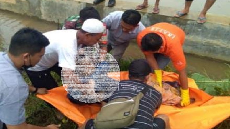 Jasad Wanita Lansia Ditemukan di Irigasi Desa Dewaagung Tasikmalaya, Ini Identitasnya