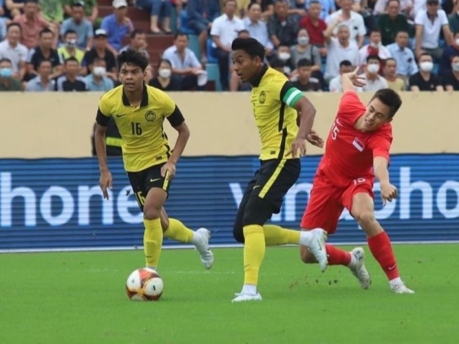Hasil SEA Games 2021: Sengit, Malaysia U-23 Berbagi Poin dengan Singapura