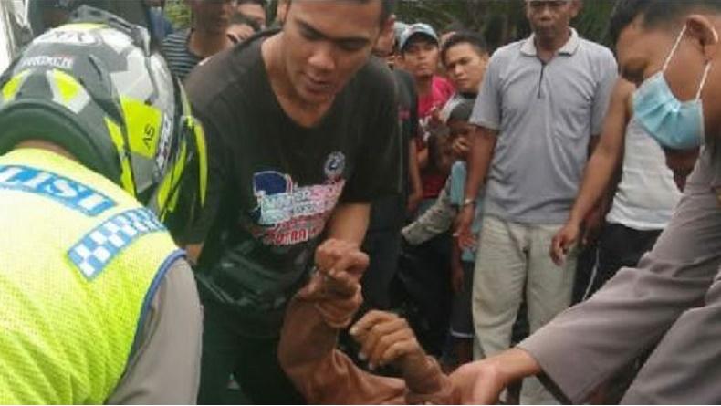Begal Motor Tewas Tabrak Pikap di Deliserdang, Rekannya Ditangkap Warga