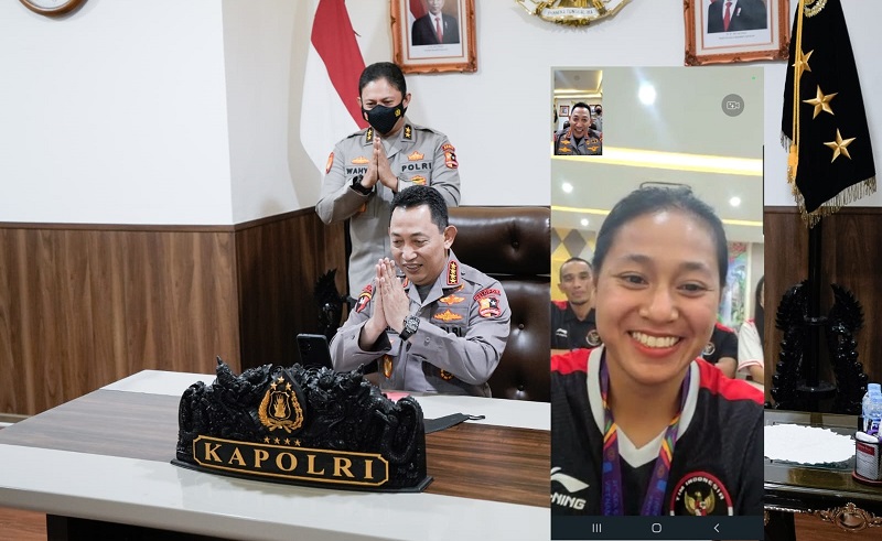 Kapolri Telepon Atlet Sepeda Peraih Medali SEA Games Vietnam: Mau Nasi Goreng?