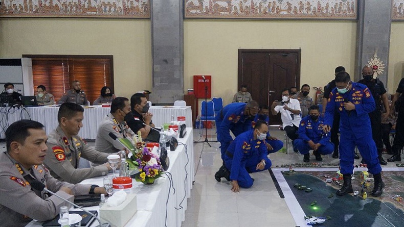 Dipimpin Kapolda, Begini Tactical Floor Game Polda Bali Pengamanan GPDRR 2022