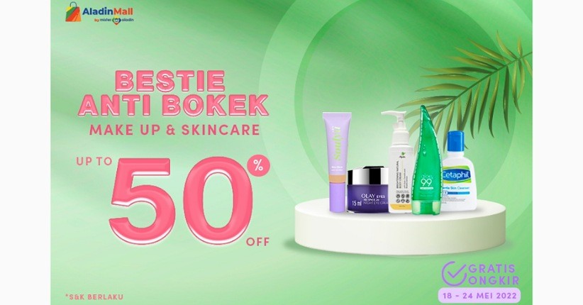 Dapatkan Produk Skincare dan Makeup di AladinMall by Mister Aladin, Ada Diskon hingga 50% Dijamin Anti Bokek!