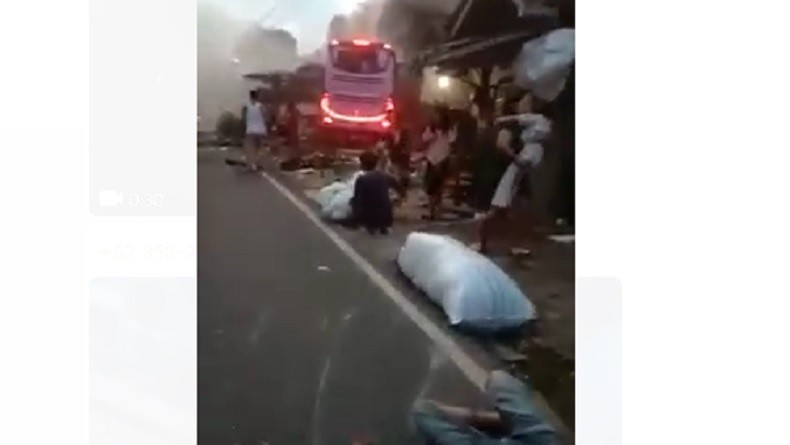 Kecelakaan Maut Bus Pariwisata di Ciamis, Korban Bergeletakan di Pinggir Jalan 
