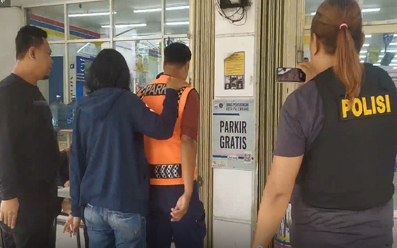 Polisi Razia Preman dan Jukir di Palembang, Puluhan Pria Bertato Diamankan 