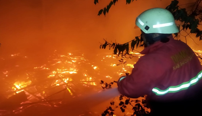 Kandang Terbakar Hebat di Cikalongwetan KBB, Ribuan Ayam Mati Terpanggang