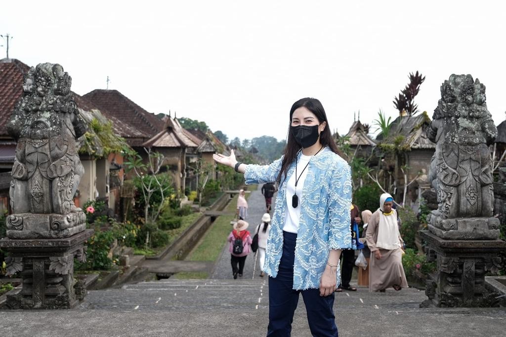 Siapkan Field Trip Delegasi GPDRR, Wamenparekraf Angela Tanoesoedibjo Cek Destinasi Desa Wisata Penglipuran