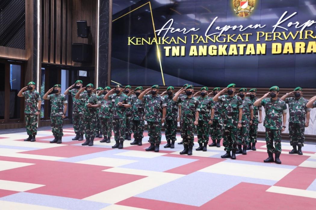 24 Pati TNI AD Naik Pangkat, Berikut Ini Daftar Lengkapnya