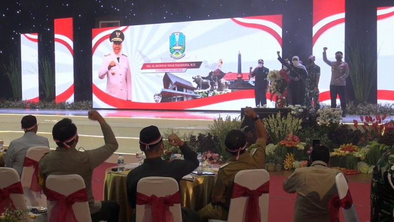 Ribuan Santri dan Mahasiswa Jatim Deklarasi Perang Terhadap Narkoba dan Radikalisme