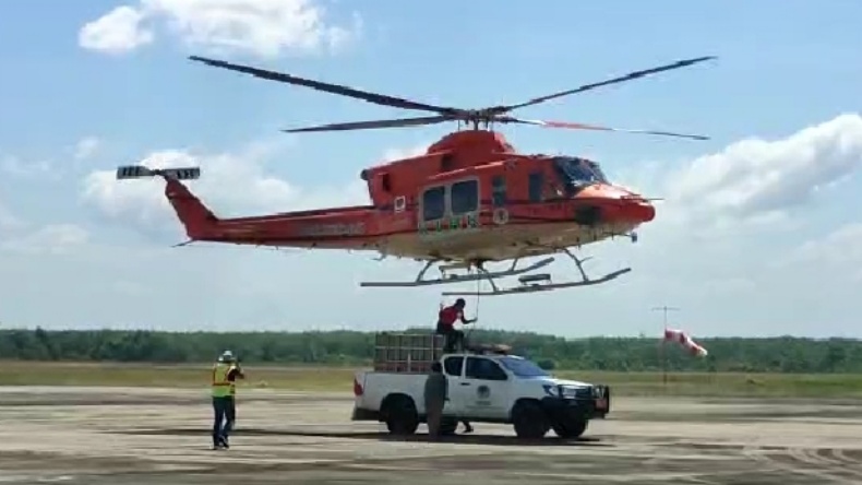 Harimau yang Resahkan Warga Jambi Dilepasliarkan, Diangkut dengan Helikopter 