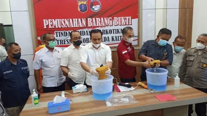 Polda Kaltim Blender Sabu 2 Kg, Hasil Tangkapan di Samarinda