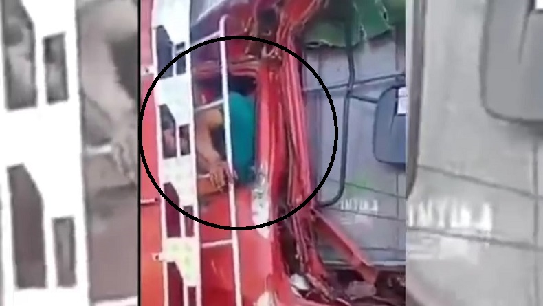 Detik-Detik 3 Truk Tabrakan Beruntun di Pantura Indramayu, Sopir dan Kernet Terjepit