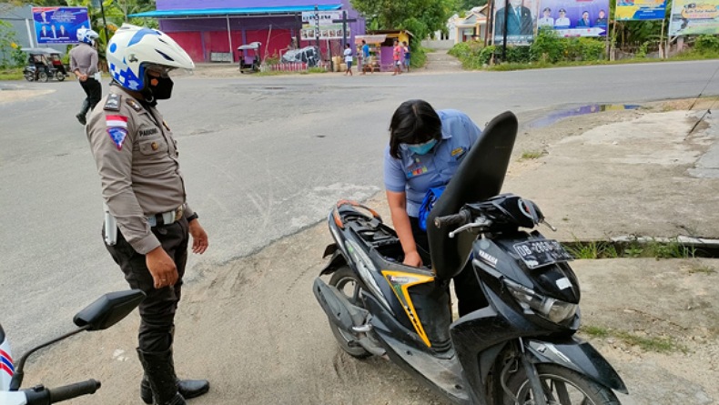 Operasi Patuh, Polres Kepulauan Talaud Jaring Puluhan Pelanggar Lalu Lintas