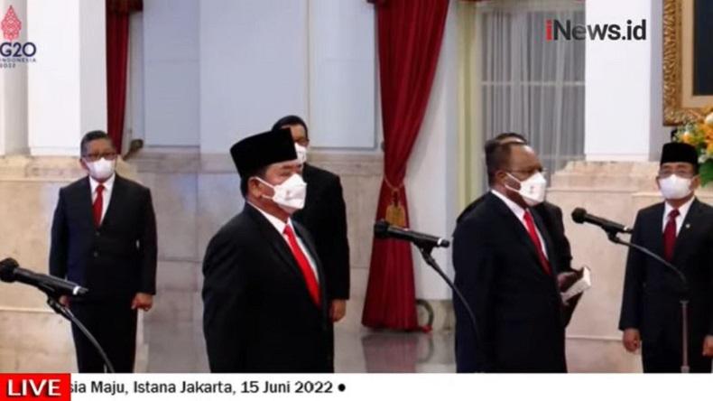 Reshuffle Kabinet, Ini 2 Menteri dan 3 Wamen yang Dilantik Jokowi