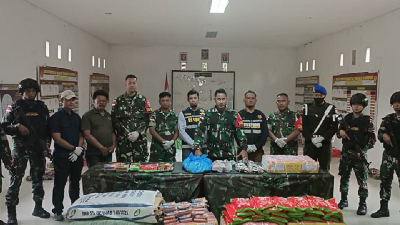 TNI AD Berhasil Gagalkan Penyelundupan 1,7 Ton Daging asal Malaysia