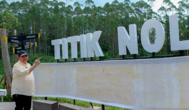 Tinjau Titik Nol IKN Nusantara, Airlangga: Semoga Segera Terbangun Sesuai Rencana