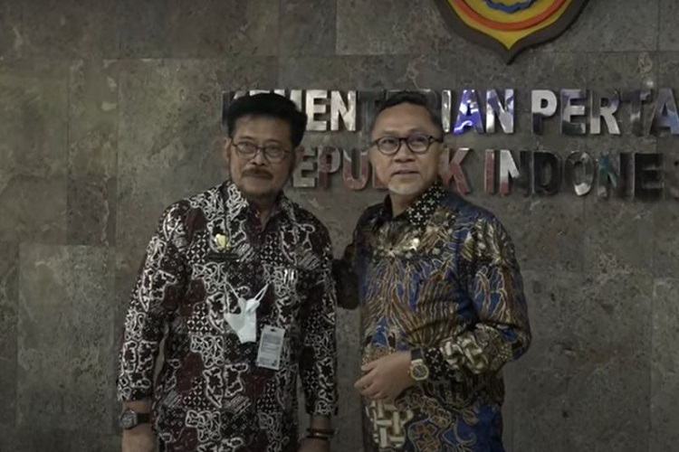 Mendag Zulhas Sambangi Mentan di Kantornya, Ini yang Dibahas