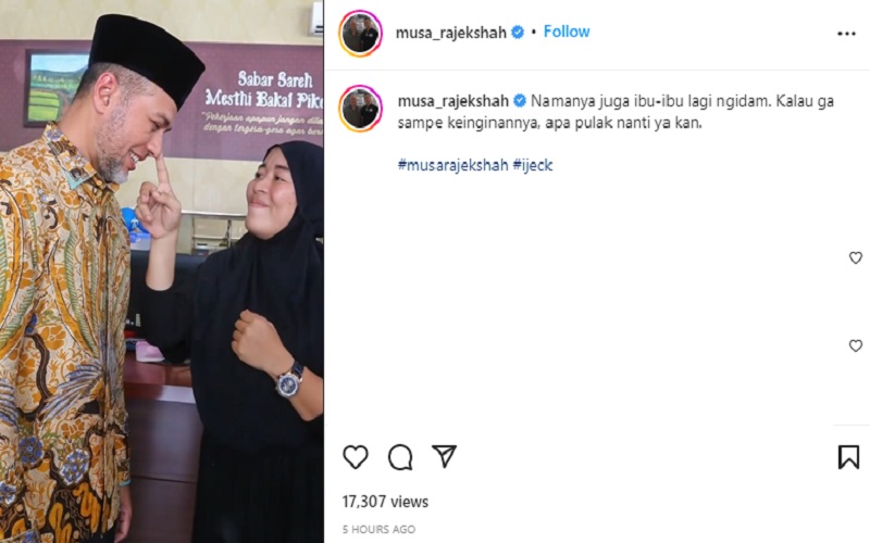 Kocak, Emak-Emak Ini Ngidam Pegang Hidung Wagub Sumut, Netizen Dibuat Ngakak