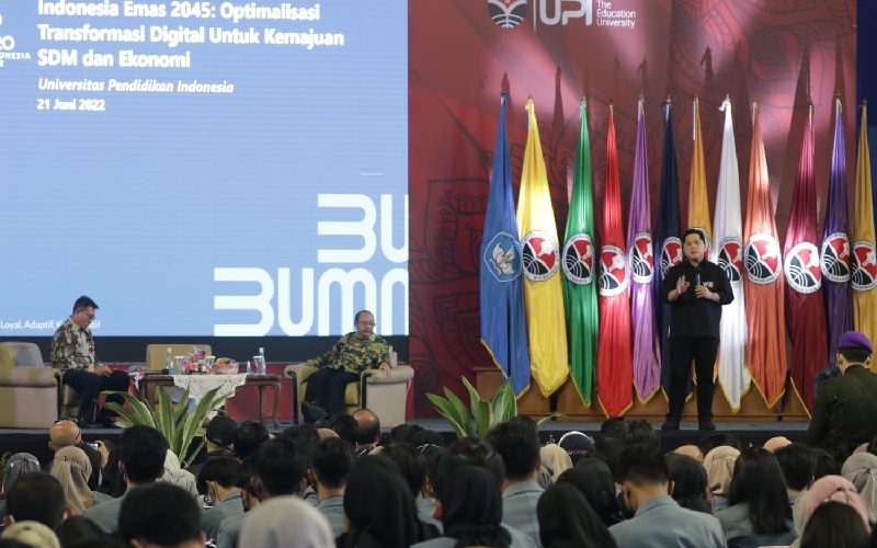 Kuliah Umum Kebangsaan di UPI, Erick Thohir: Indonesia Harus Ciptakan Ekosistem Ekonomi Sendiri