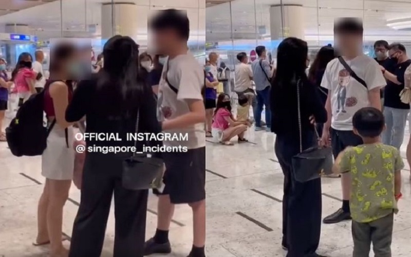 Viral Suami Asyik Gandeng Selingkuhan di Bandara Malah Tepergok Istri Sah dan Anak