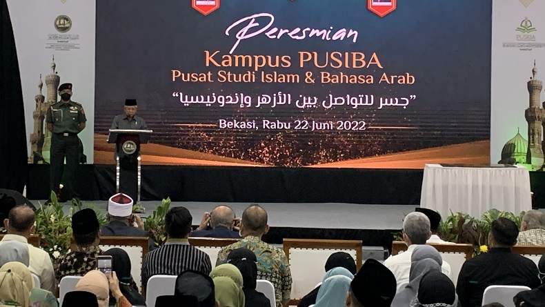 Wapres Ma'ruf Resmikan Pusat Studi Islam dan Bahasa Arab di Bekasi