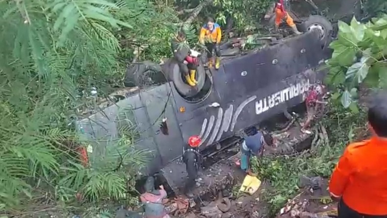 Ini Identitas Korban Tewas dan Luka dalam Kecelakaan Bus Masuk Jurang di Rajapolah Tasikmalaya