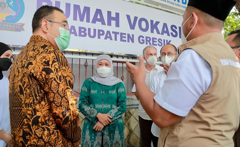 Gubernur Khofifah Optimistis Rumah Vokasi Turunkan Pengangguran di Jatim
