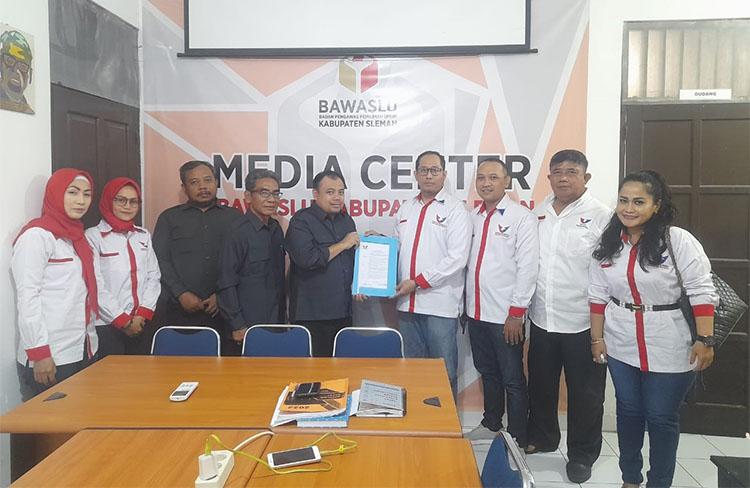 Audiensi ke Bawaslu, Perindo Kabupaten Sleman Kenalkan Pengurus Baru