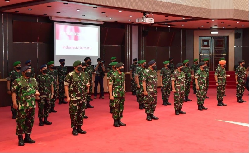 Dankopasgat Taspin Hasan Resmi Naik Pangkat Jadi Marsekal Muda