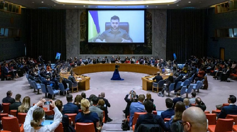 Presiden Zelensky Pidato di PBB, Rusia Sebut Itu Kampanye Minta Senjata