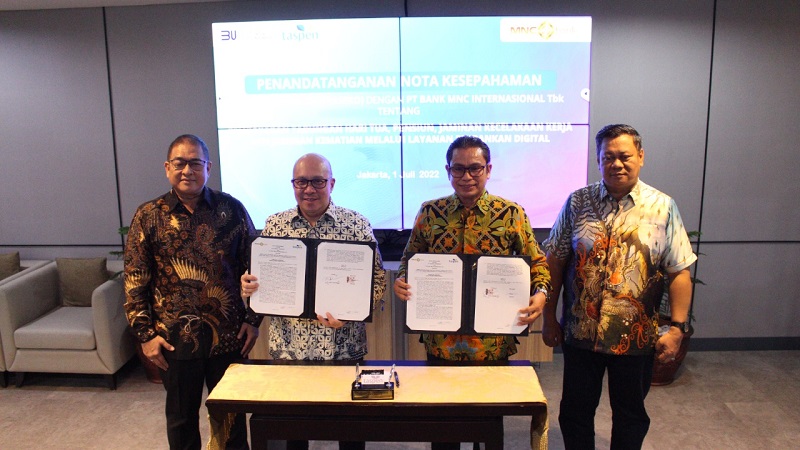 Perluas Jangkauan, Taspen Gandeng MNC Bank untuk Pembayaran Manfaat melalui MotionBanking