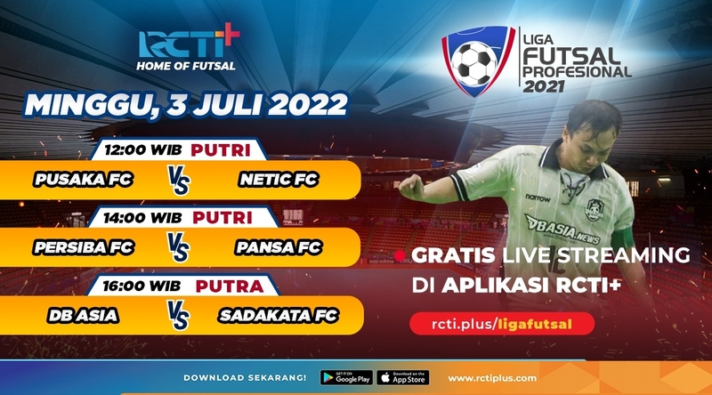 Link Live Streaming Liga Futsal Profesional Hari Ini: Ada DB Asia Vs Sadakata FC