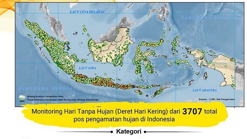 37,7 Persen Wilayah Indonesia Masuk Kemarau, Sulut Bagian Selatan Waspadai Kekeringan