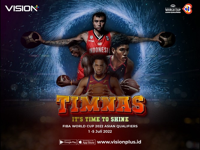 Saksikan FIBA World Cup Asian Qualifiers di Vision+, Bebas Nonton Siaran Ulang hingga 7 Hari