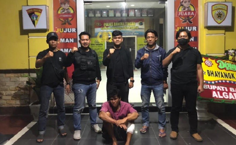 Setahun Buron, Pelaku Penganiayaan di Koba Bangka Tengah Ditangkap