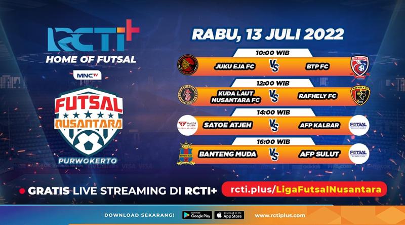Link Live Streaming Liga Futsal Nusantara Hari Ini di RCTI+